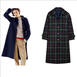 Alex Eagle X J.Crew reversible trench coat CN085 $428 NWT Size 00 (Oversized)